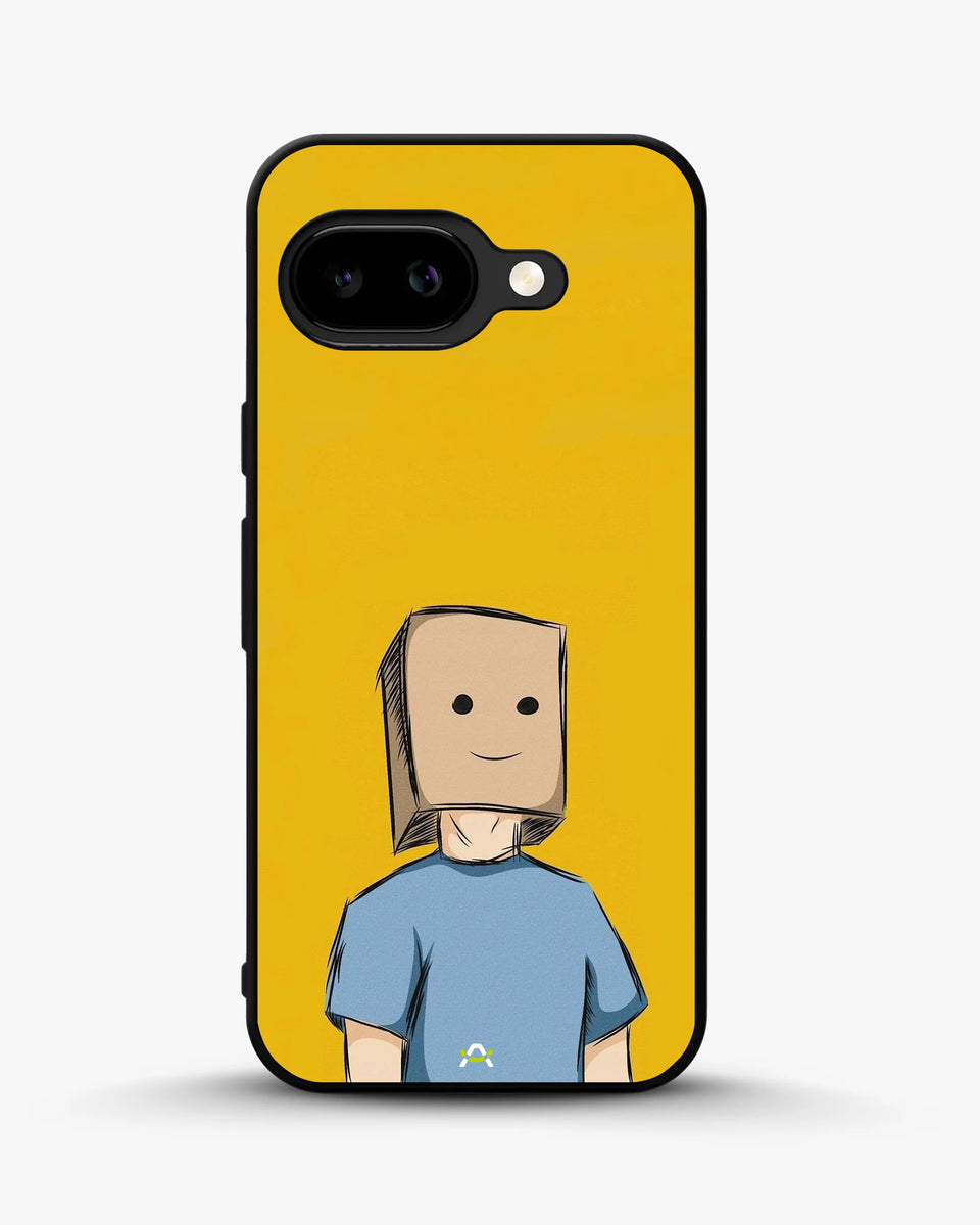 Creslia cartoon box person phone case - cartoon box person phone case google pixel 9a