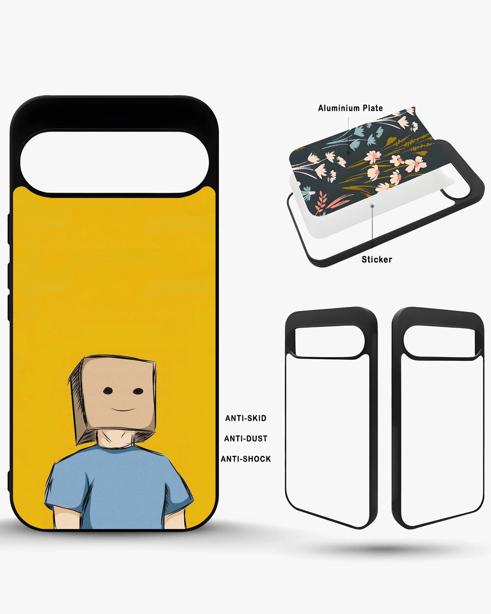 Creslia cartoon box person phone case general construction specs - cartoon box person phone case google pixel general specs 1