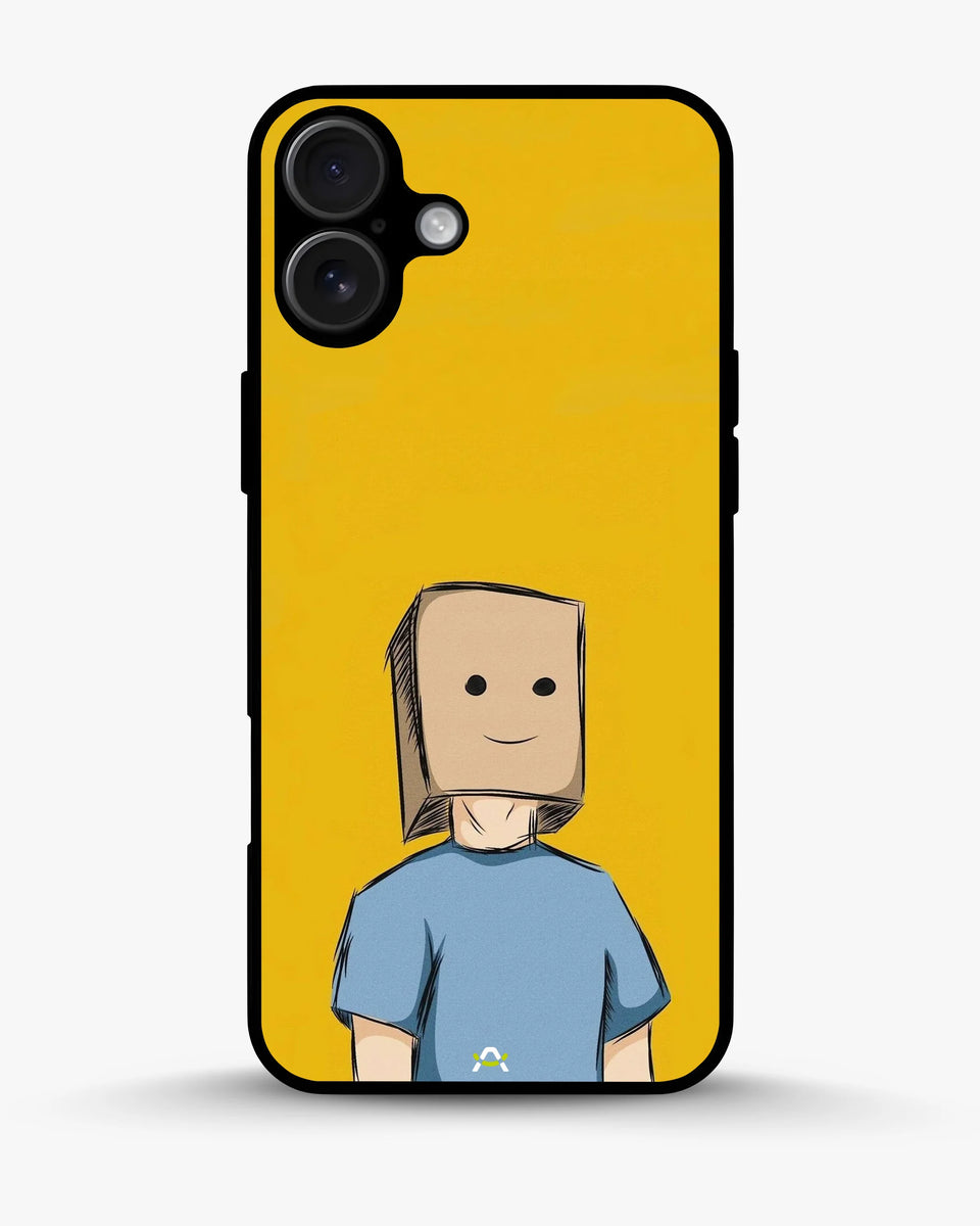 Creslia cartoon box person phone case - cartoon box person phone case iphone 16