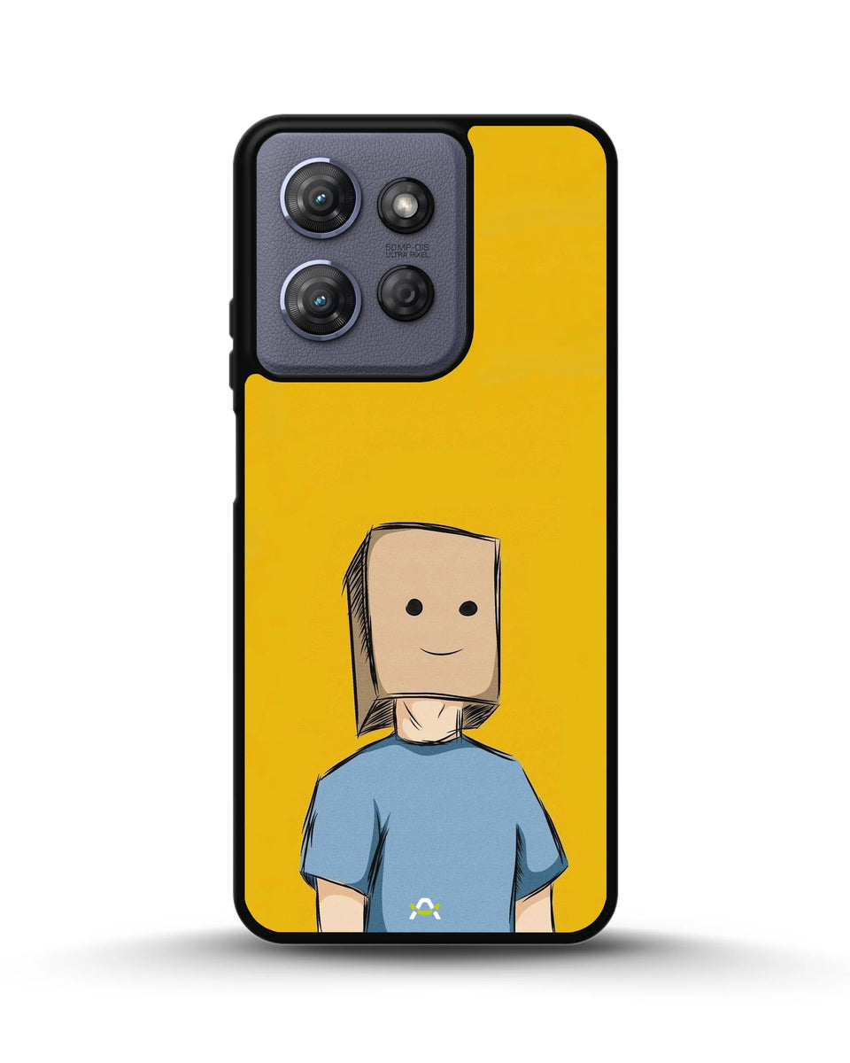 Creslia cartoon box person phone case - cartoon box person phone case moto g 2025