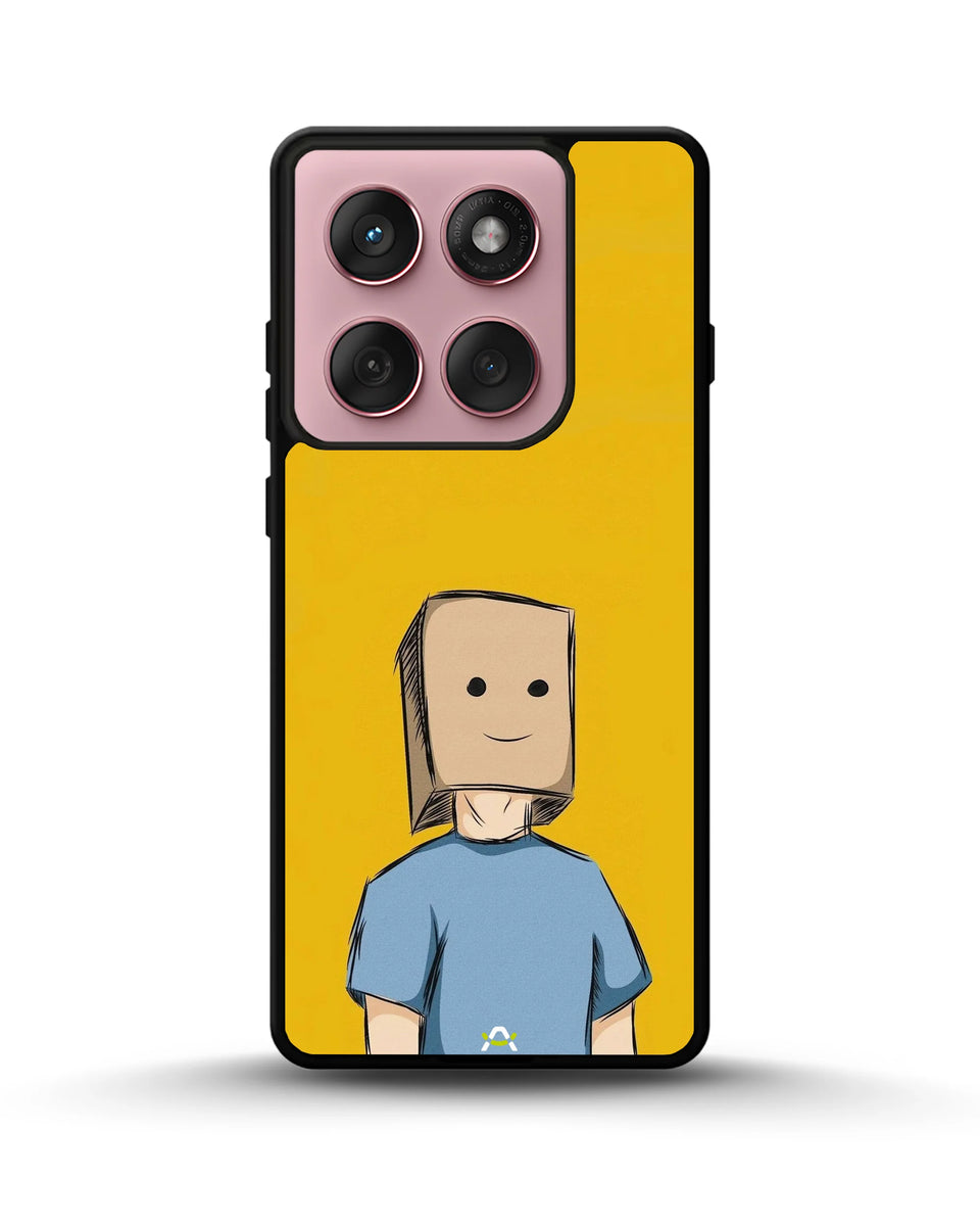Creslia cartoon box person phone case - cartoon box person phone case motorola edge 2025