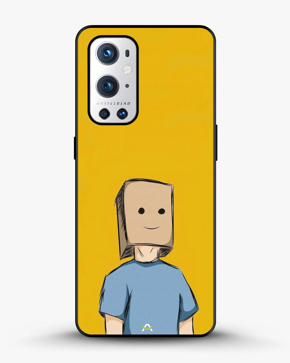 Creslia cartoon box person phone case - cartoon box person phone case oneplus 9 pro