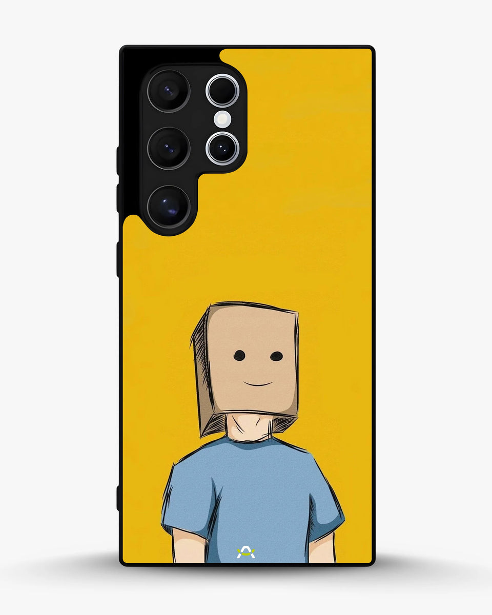 Creslia cartoon box person phone case - cartoon box person phone case samsung galaxy s22 ultra