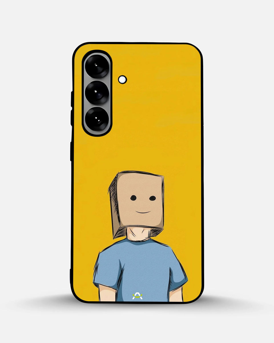 Creslia cartoon box person phone case - cartoon box person phone case samsung galaxy s25