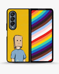 Creslia cartoon box person phone case - cartoon box person phone case samsung galaxy z fold 4