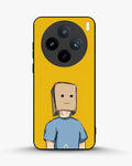 Creslia cartoon box person phone case - cartoon box person phone case vivo x100