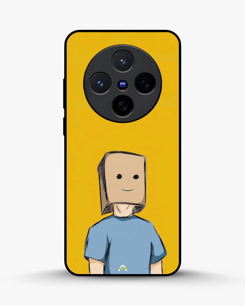 Creslia cartoon box person phone case - cartoon box person phone case vivo x200