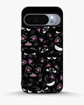 Creslia cartoon cat faces phone case - cartoon cat faces phone case google pixel 10 pro xl