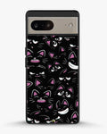Creslia cartoon cat faces phone case - cartoon cat faces phone case google pixel 8