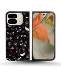 Creslia cartoon cat faces phone case - cartoon cat faces phone case google pixel 9 pro fold