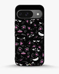 Creslia cartoon cat faces phone case - cartoon cat faces phone case google pixel 9