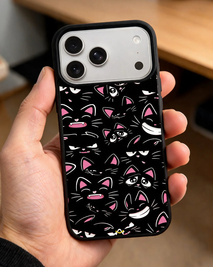 Creslia cartoon cat faces phone case general construction specs - cartoon cat faces phone case google pixel general specs 7