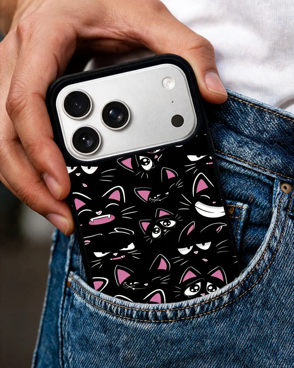 Creslia cartoon cat faces phone case general construction specs - cartoon cat faces phone case google pixel general specs 8