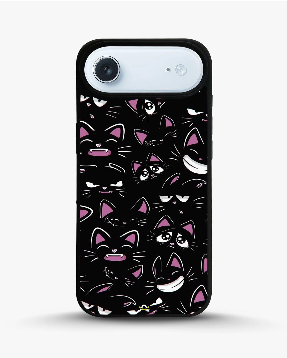Creslia cartoon cat faces phone case - cartoon cat faces phone case iphone 17 air