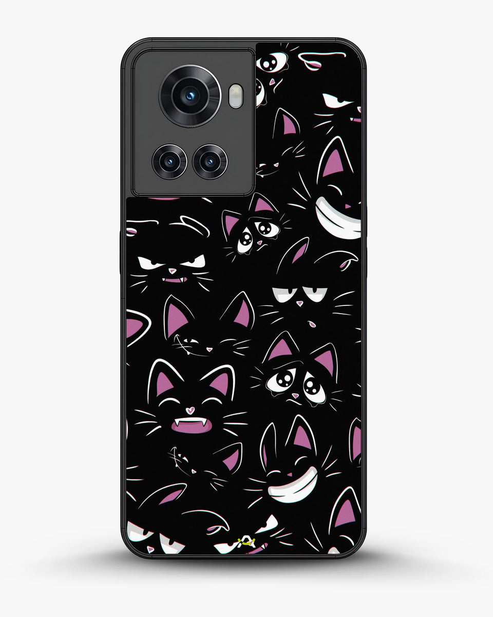 Creslia cartoon cat faces phone case - cartoon cat faces phone case oneplus 10r