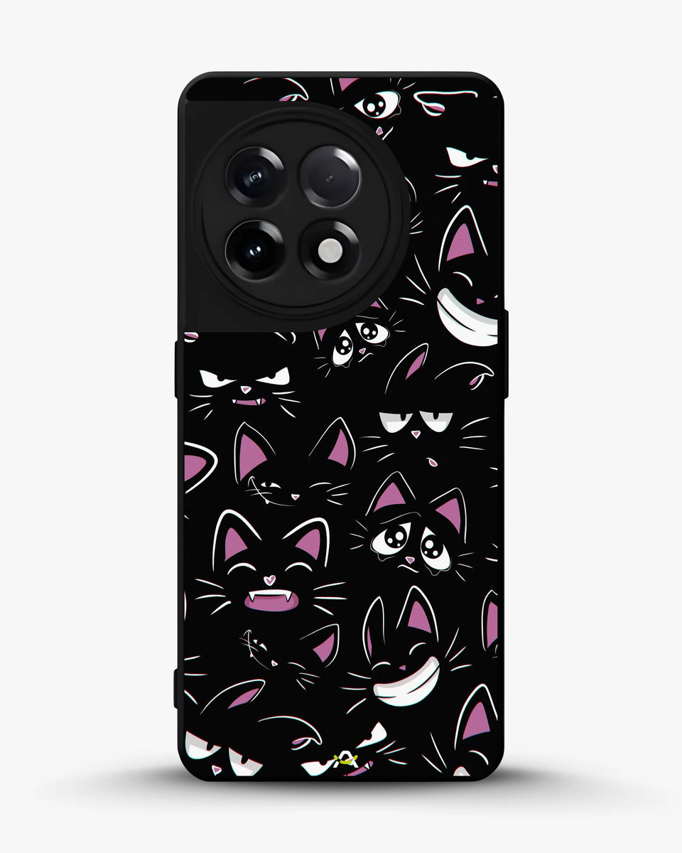 Creslia cartoon cat faces phone case - cartoon cat faces phone case oneplus 11r