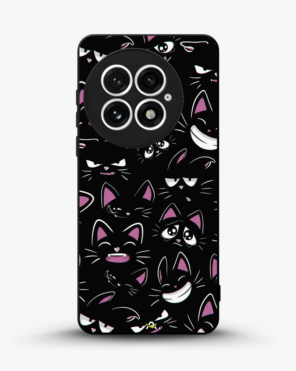 Creslia cartoon cat faces phone case - cartoon cat faces phone case oneplus 13