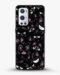 Creslia cartoon cat faces phone case - cartoon cat faces phone case oneplus 9 pro