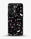 Creslia cartoon cat faces phone case - cartoon cat faces phone case oneplus nord 2t