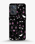 Creslia cartoon cat faces phone case - cartoon cat faces phone case oneplus nord ce2