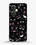 Creslia cartoon cat faces phone case - cartoon cat faces phone case oneplus nord ce3 lite