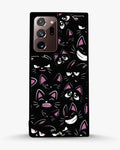 Creslia cartoon cat faces phone case - cartoon cat faces phone case samsung galaxy note 20 ultra