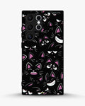 Creslia cartoon cat faces phone case - cartoon cat faces phone case samsung galaxy s23 ultra