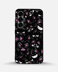 Creslia cartoon cat faces phone case - cartoon cat faces phone case samsung galaxy s25