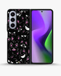 Creslia cartoon cat faces phone case - cartoon cat faces phone case samsung galaxy z fold 5