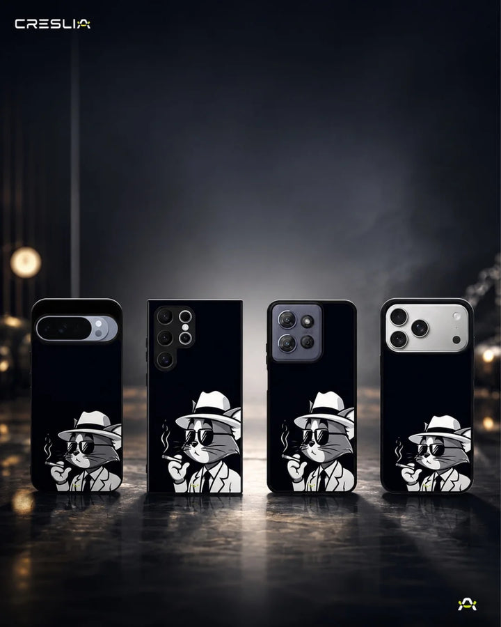 Creslia cat detective phone case - cat detective phone case mobile banner