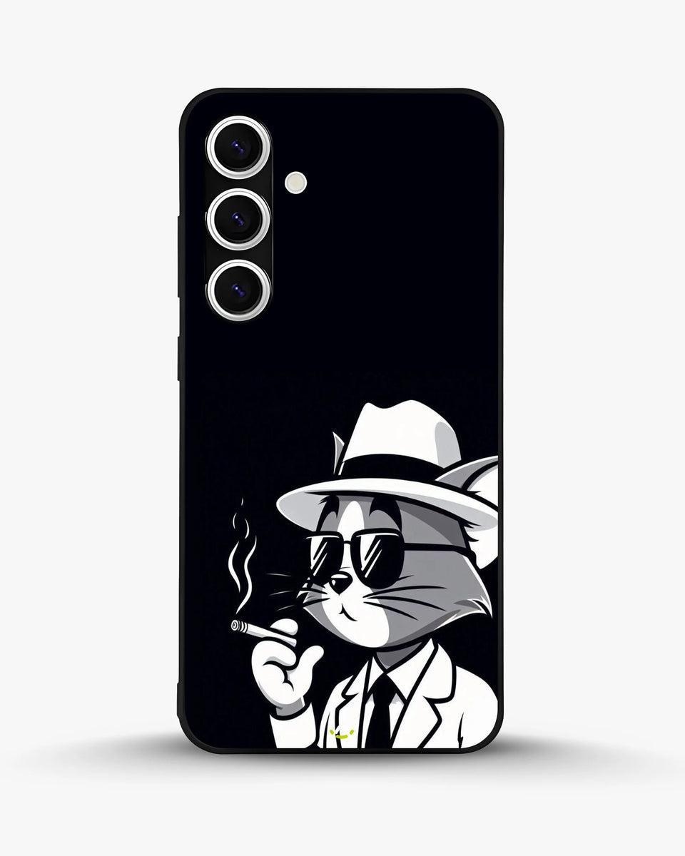 Creslia cat detective phone case - cat detective phone case samsung galaxy s24 fe