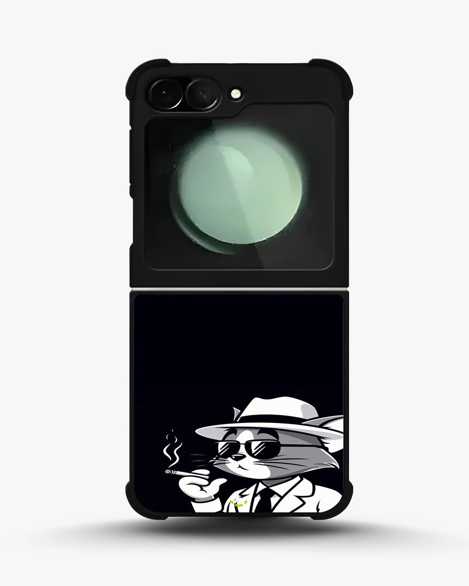 Creslia cat detective phone case - cat detective phone case samsung galaxy z flip 6