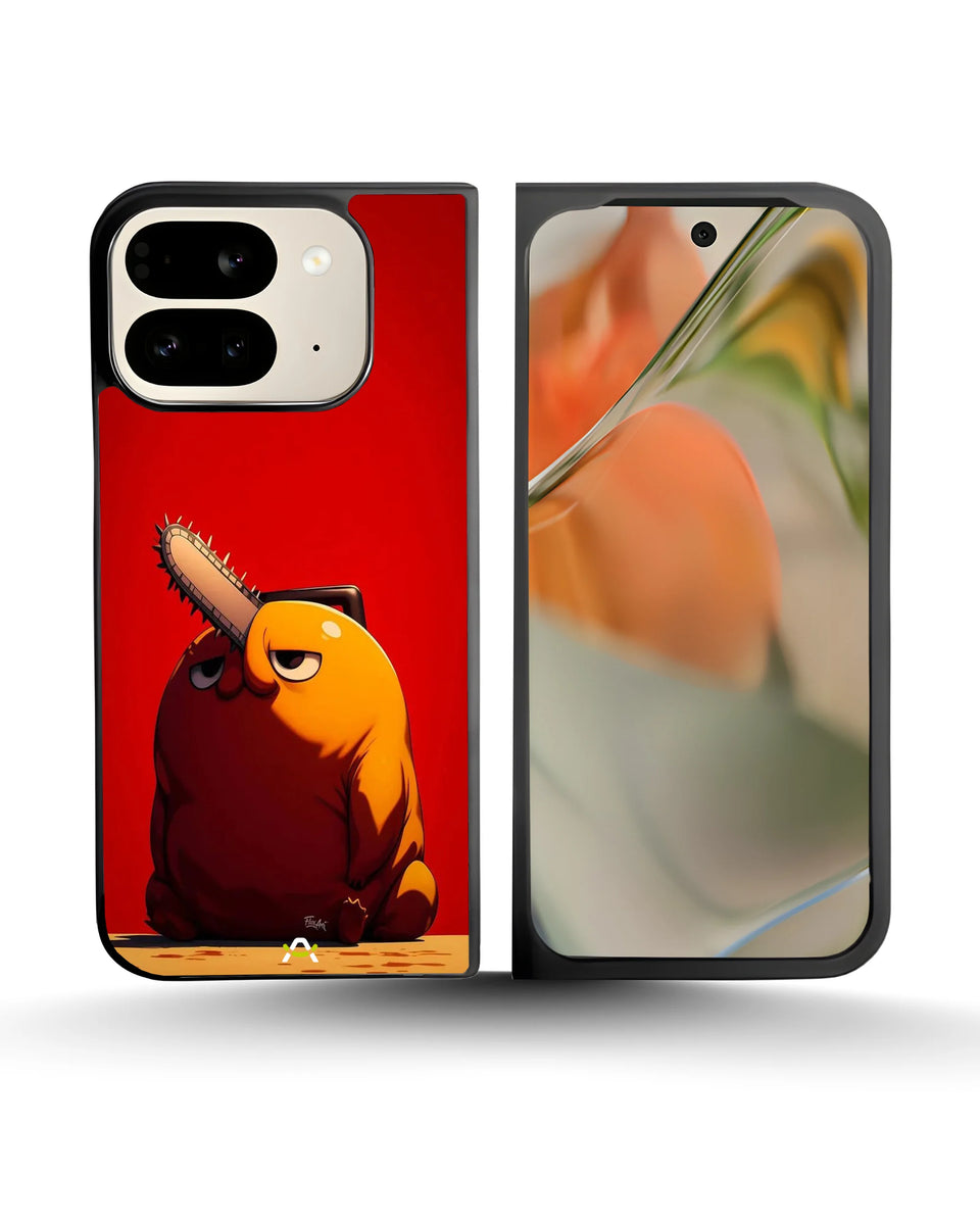 Creslia chainsaw devil anime phone case - chainsaw devil anime phone case google pixel 9 pro fold
