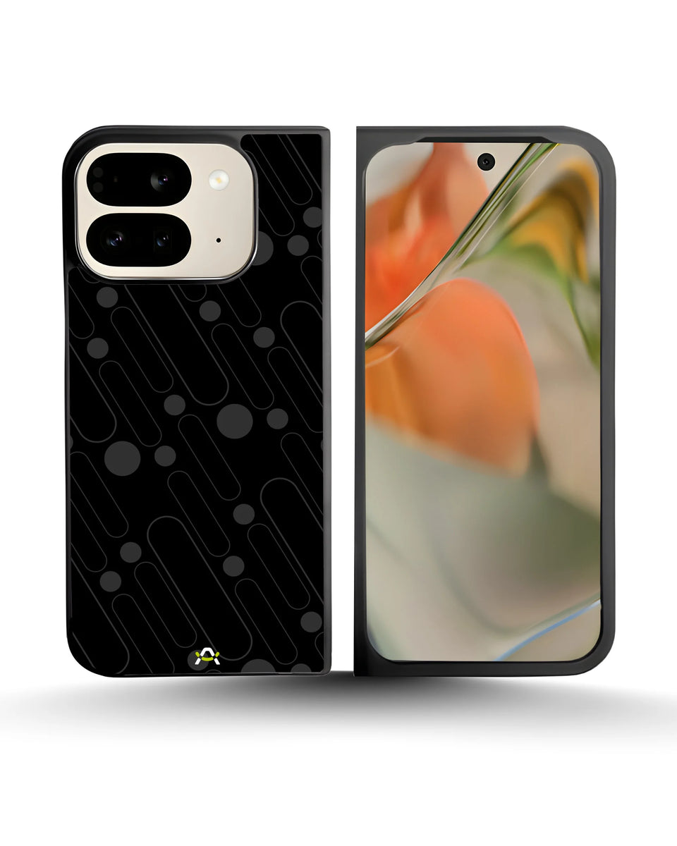 Creslia charcoal geometric lines case - charcoal geometric lines case google pixel 9 pro fold