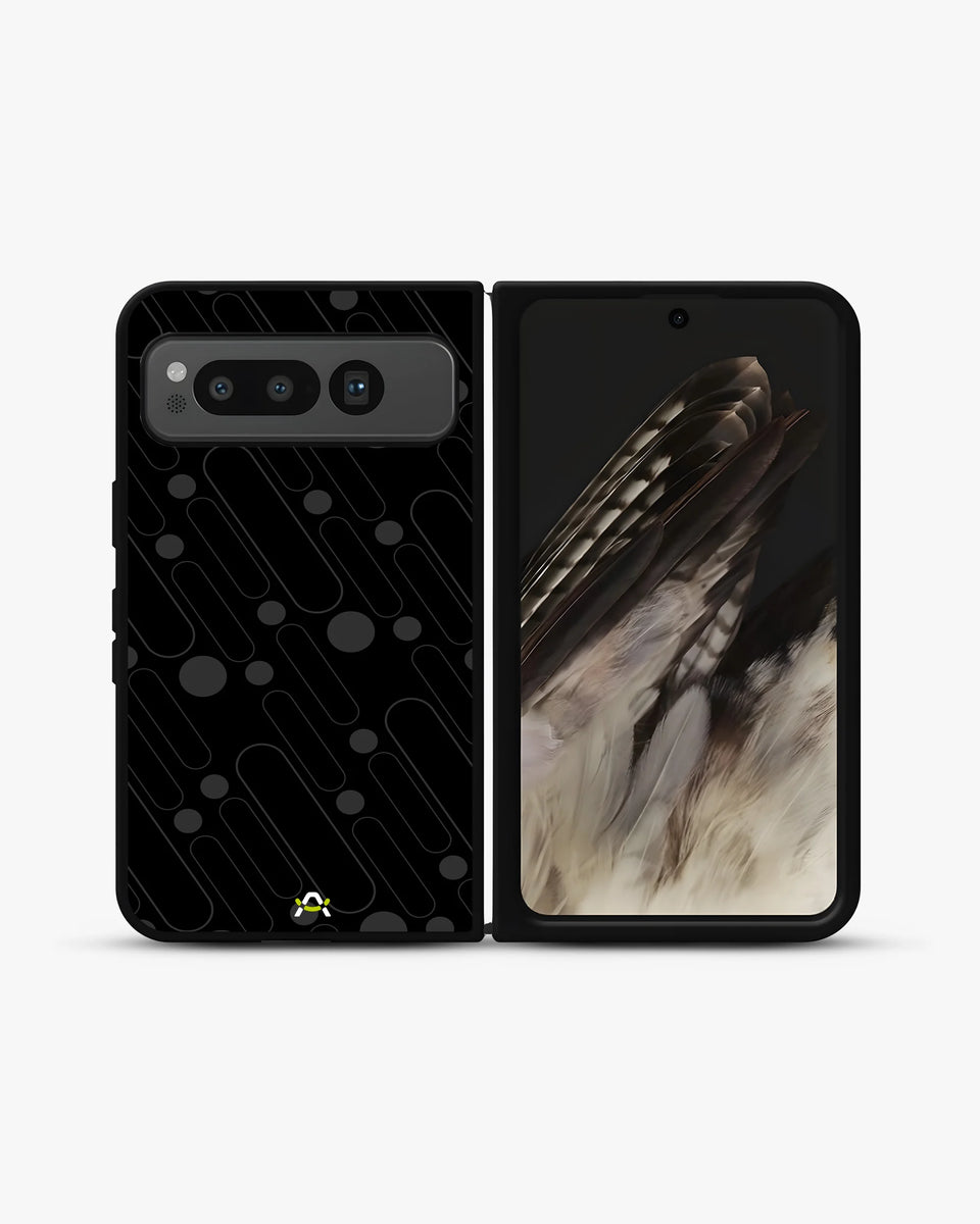 Creslia charcoal geometric lines case - charcoal geometric lines case google pixel fold