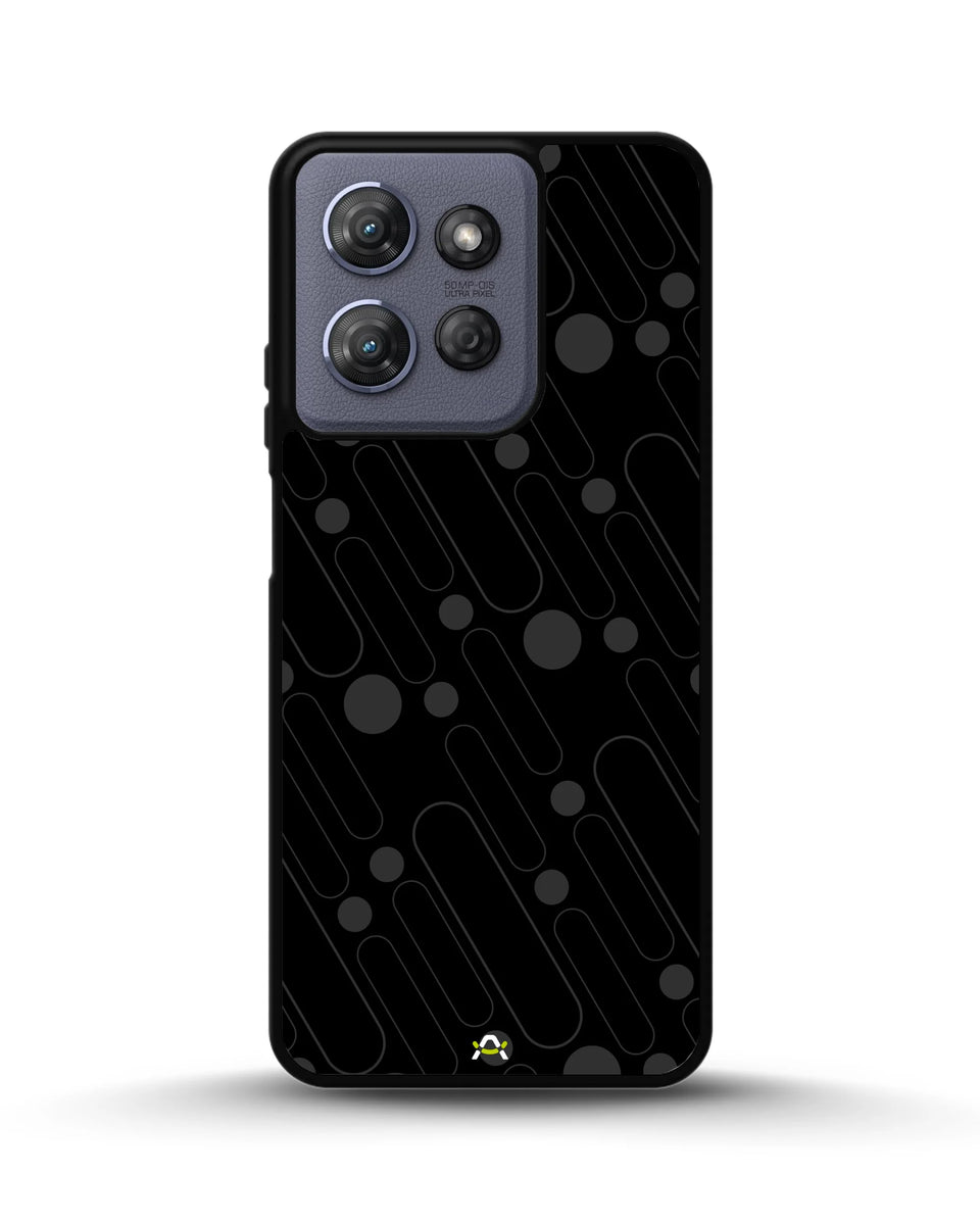 Creslia charcoal geometric lines case - charcoal geometric lines case moto g power 2025