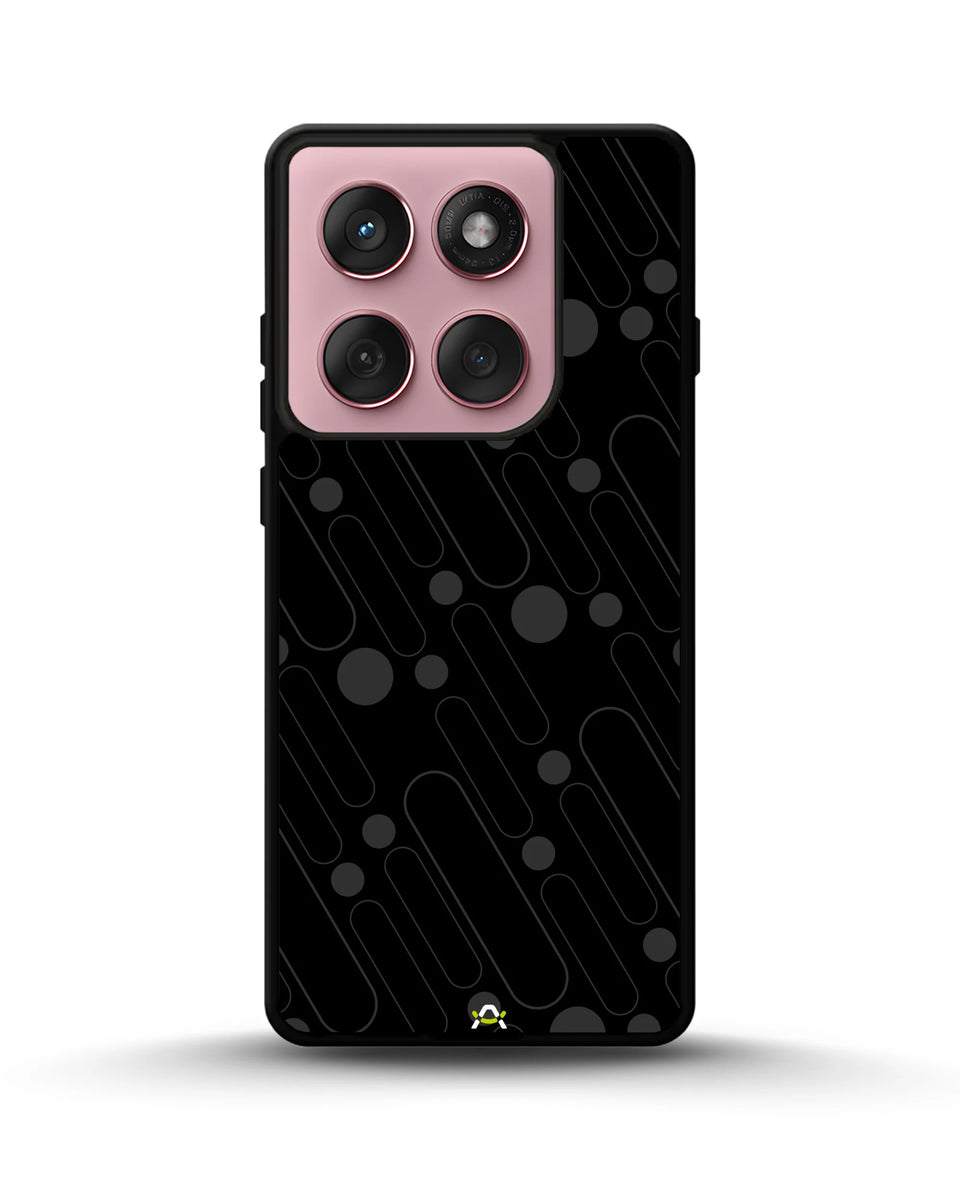 Creslia charcoal geometric lines case - charcoal geometric lines case motorola edge 2025