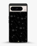 Charcoal Geometric Lines phone case on Google Pixel 8 Pro - abstract pattern designer cover by Creslia