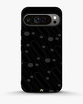 Charcoal Geometric Lines phone case on Google Pixel 9 Pro Xl - abstract pattern designer cover by Creslia