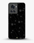 Charcoal Geometric Lines phone case on OnePlus 10R - abstract pattern designer cover by Creslia