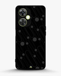 Charcoal Geometric Lines phone case on OnePlus Nord Ce3 Lite - abstract pattern designer cover by Creslia