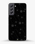 Charcoal Geometric Lines phone case on Samsung Galaxy S21 Fe - abstract pattern designer cover by Creslia