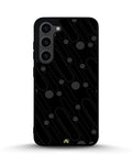 Charcoal Geometric Lines phone case on Samsung Galaxy S23 - abstract pattern designer cover by Creslia