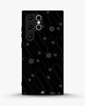 Charcoal Geometric Lines phone case on Samsung Galaxy S24 Ultra - abstract pattern designer cover by Creslia
