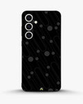 Charcoal Geometric Lines phone case on Samsung Galaxy S25 Fe - abstract pattern designer cover by Creslia