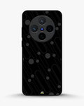 Charcoal Geometric Lines phone case on Vivo X200 - abstract pattern designer cover by Creslia
