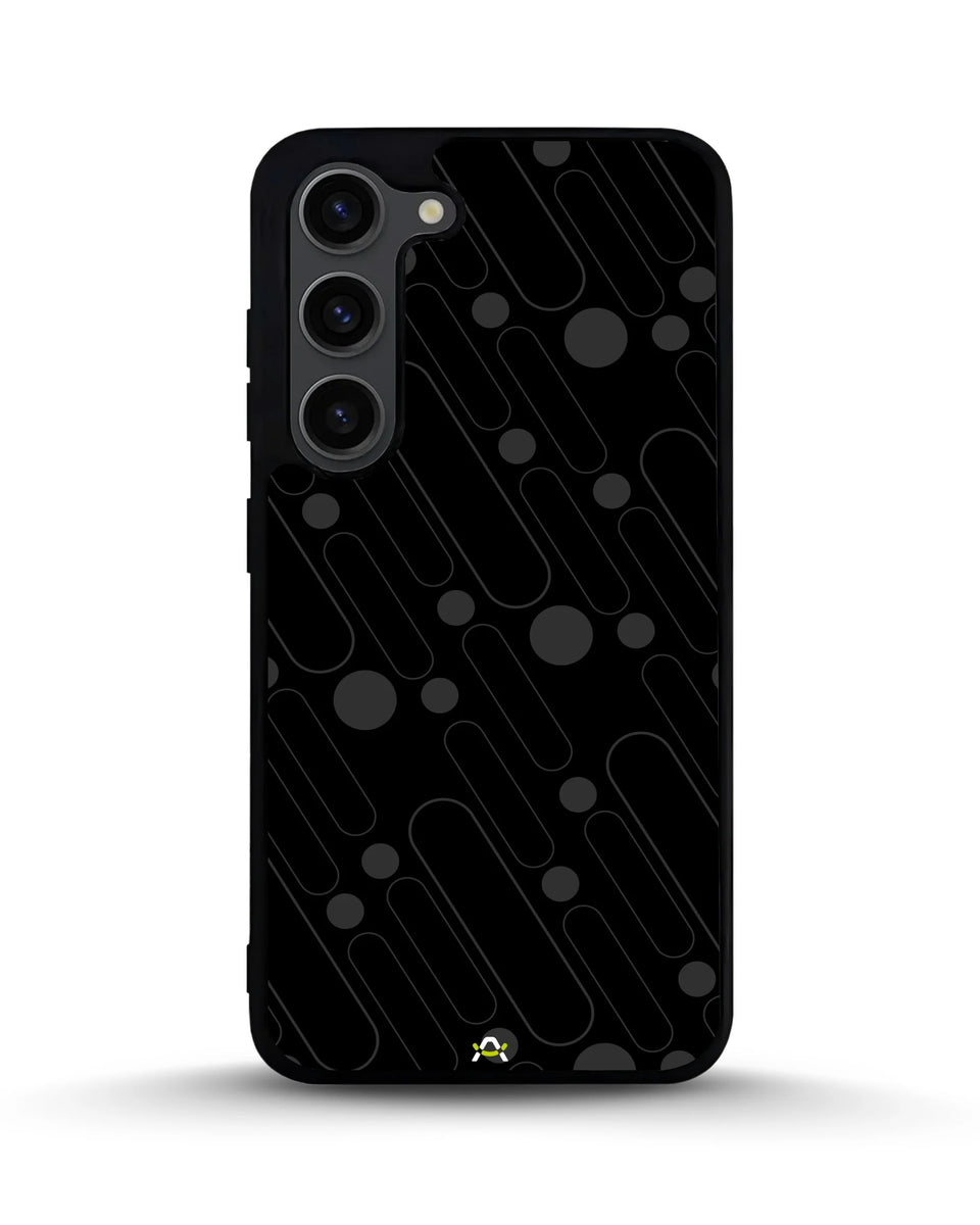 Creslia charcoal geometric lines case - charcoal geometric lines case samsung galaxy s23 plus