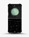 Creslia charcoal geometric lines case - charcoal geometric lines case samsung galaxy z flip 5