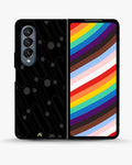 Creslia charcoal geometric lines case - charcoal geometric lines case samsung galaxy z fold 4