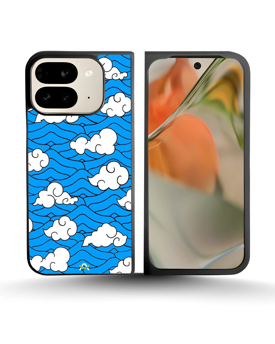 Creslia cloud pattern phone case - cloud pattern phone case google pixel 9 pro fold